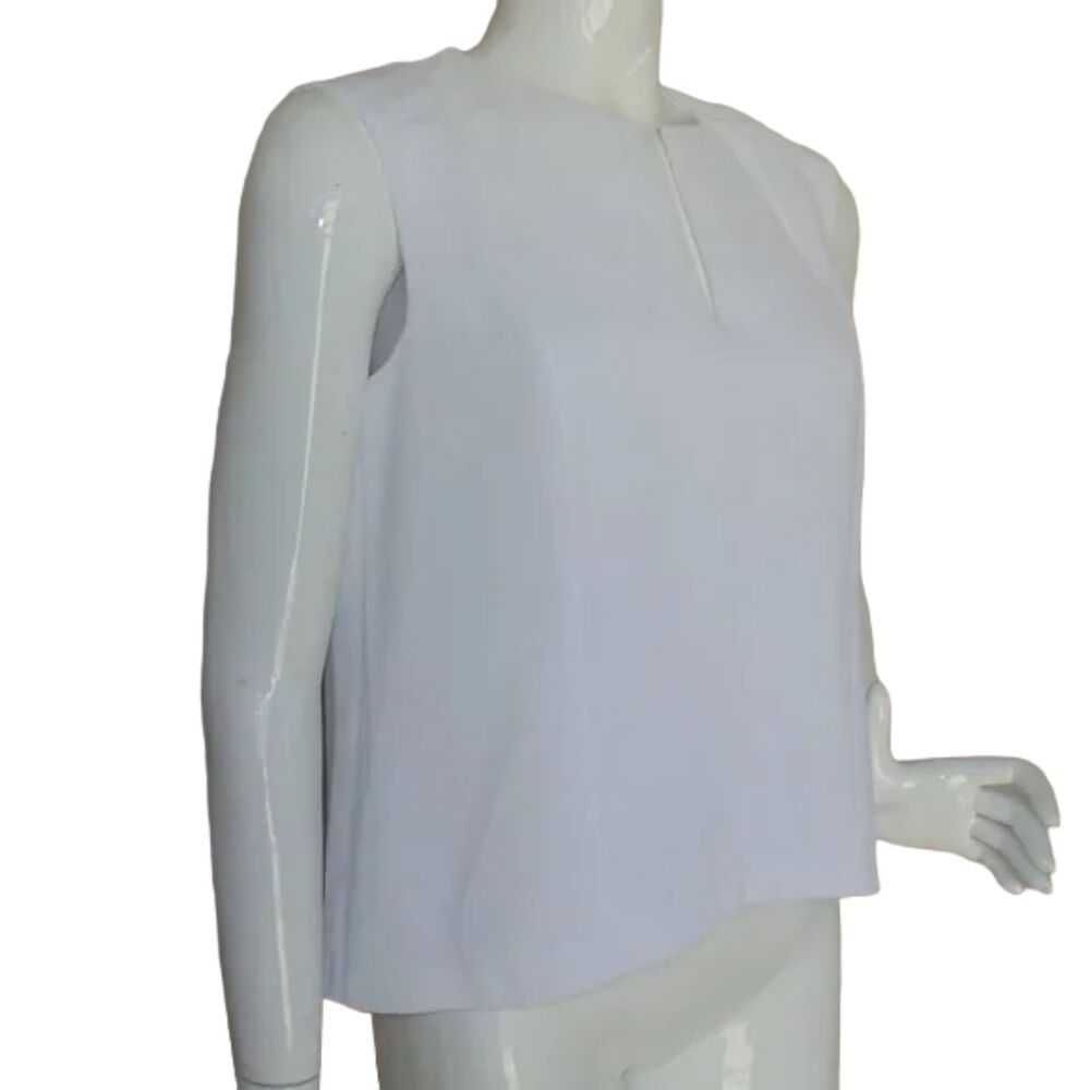A/X ARMANI EXCHANGE Top/Shell, M, White, Sleeveless, Split neck, Lined